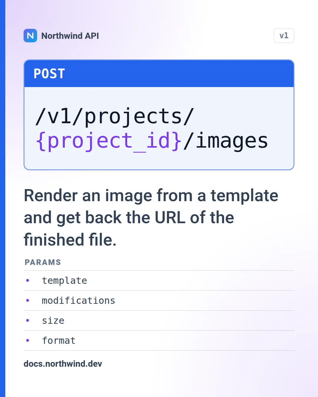API endpoint template at portrait size (1080×1350)