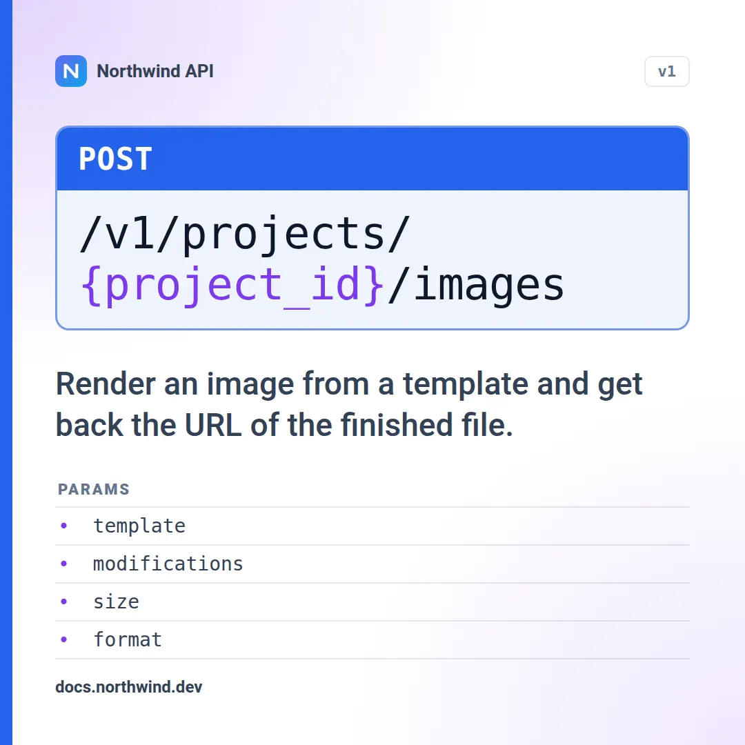 API endpoint template at square size (1080×1080)