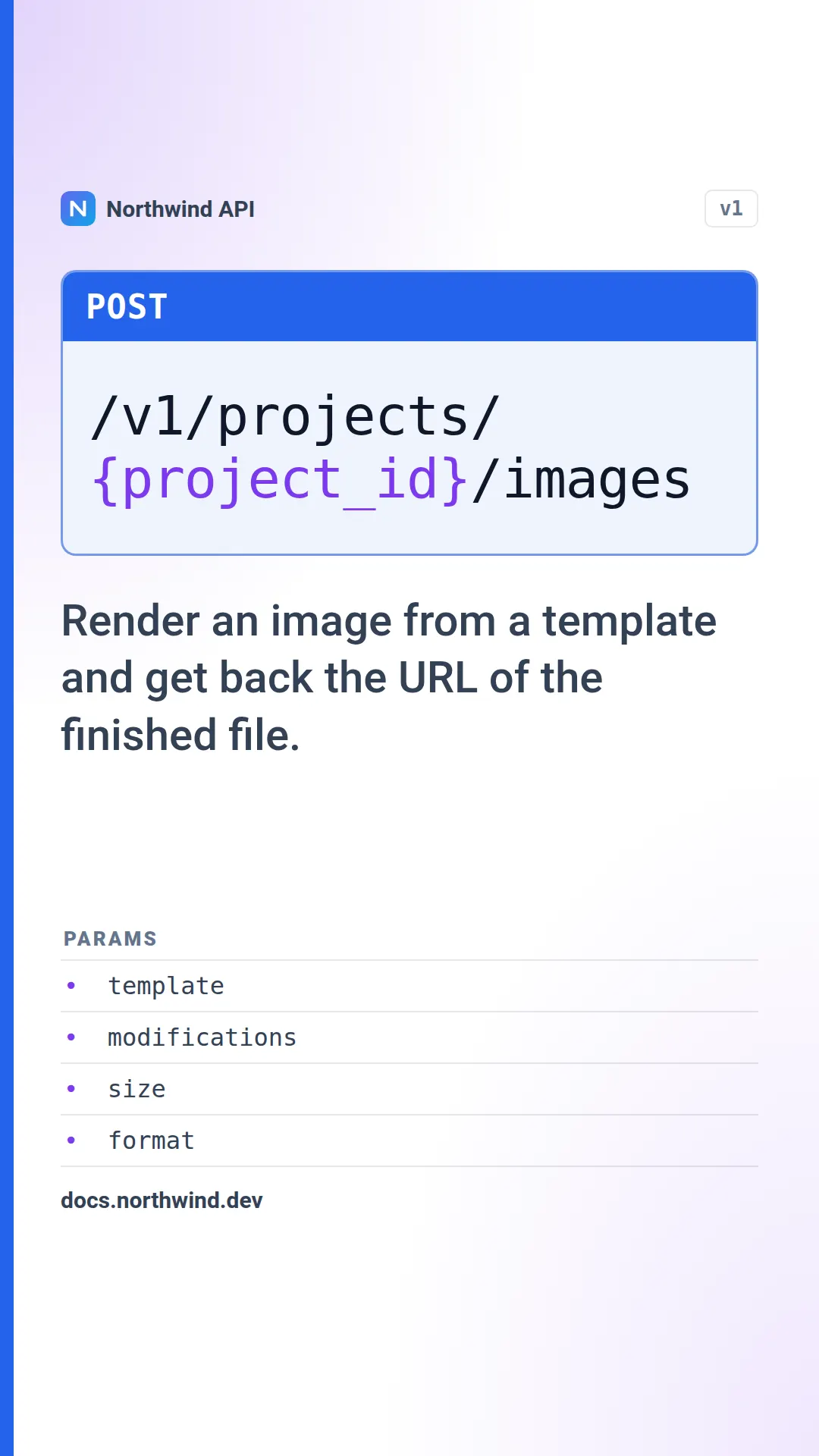 API endpoint template at story size (1080×1920)