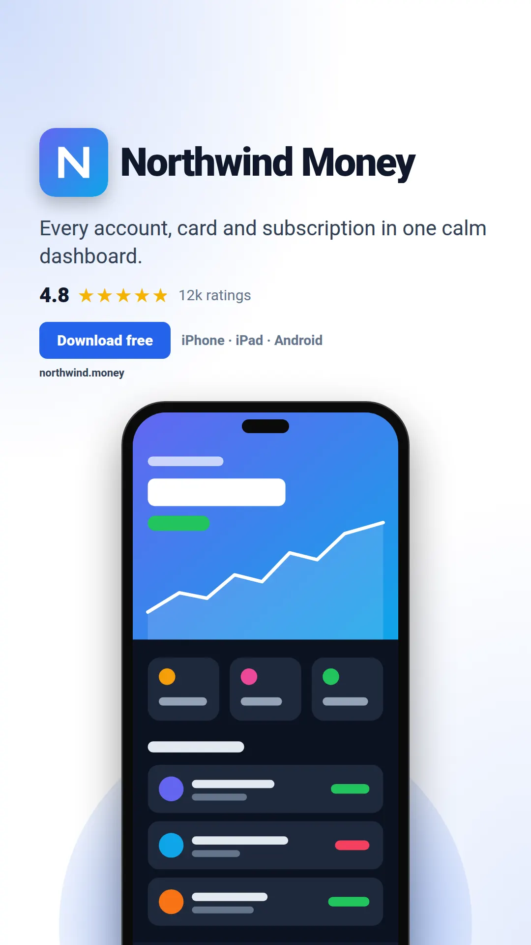App store listing template at story size (1080×1920)