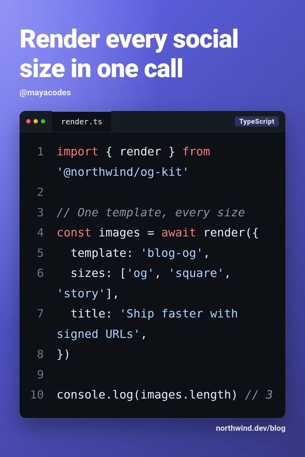 Code snippet template at pinterest size (1000×1500)