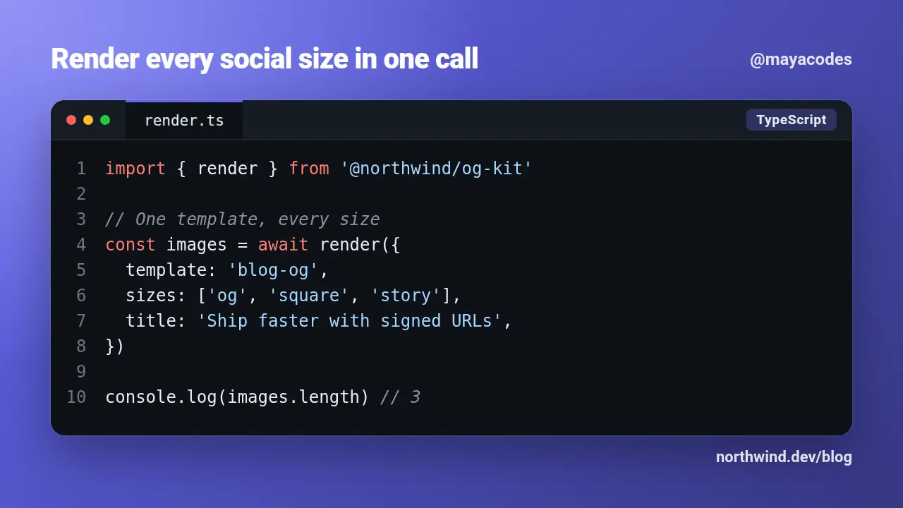 Code snippet template at youtube size (1280×720)