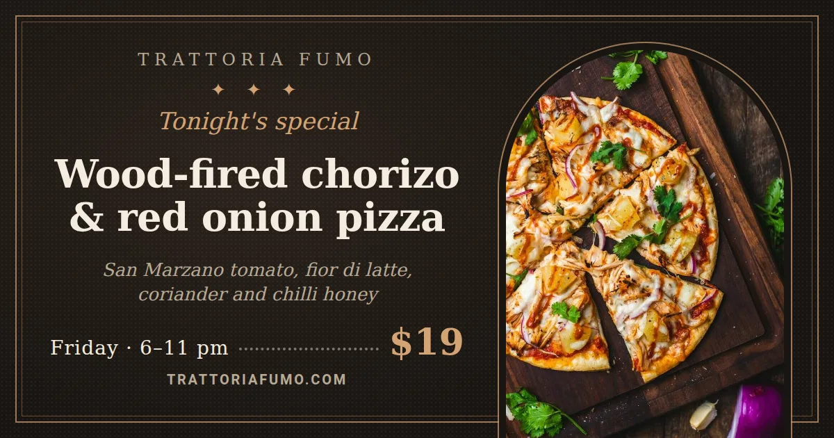 Menu special Open Graph image template rendered by Shareglint