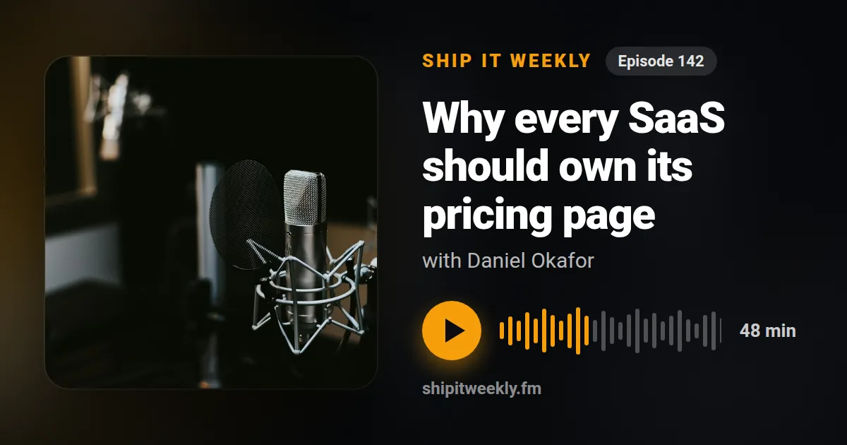 Podcast episode Open Graph image template rendered by Shareglint
