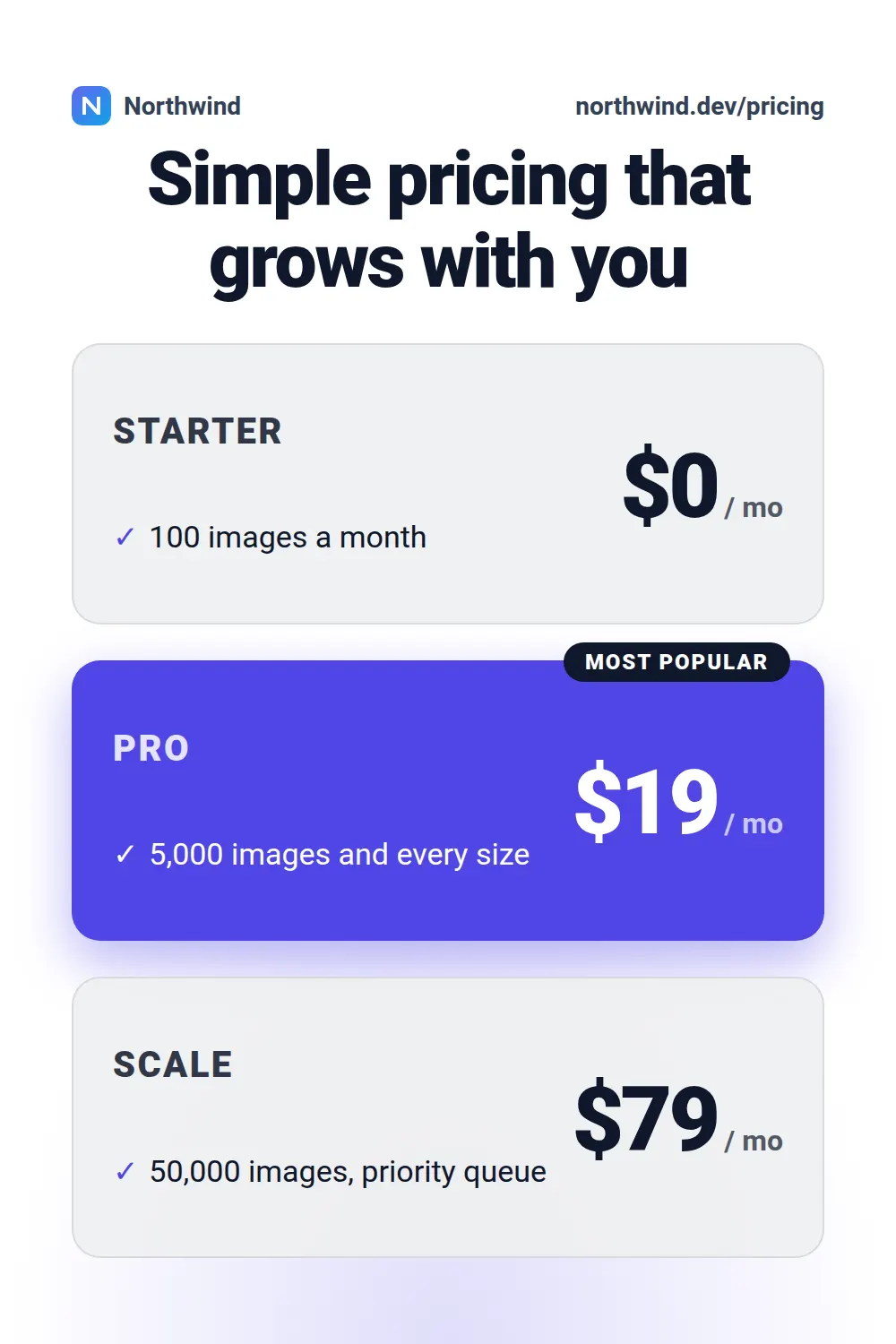 Pricing plans template at pinterest size (1000×1500)