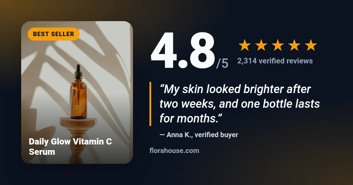 Product rating Open Graph image template rendered by Shareglint