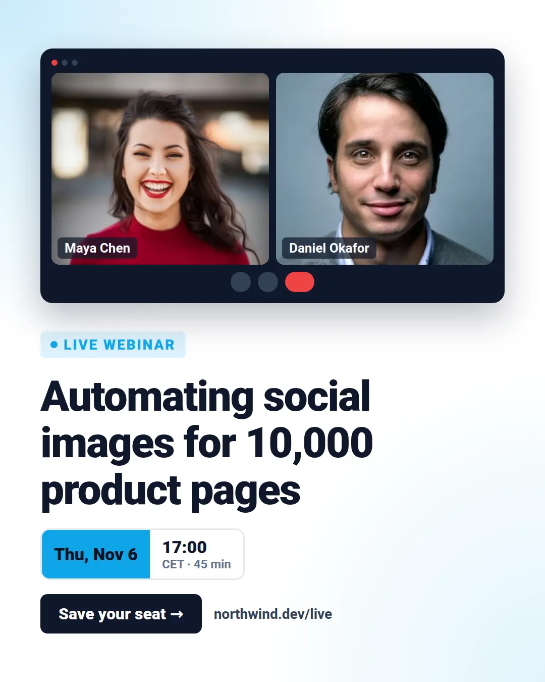 Webinar template at portrait size (1080×1350)