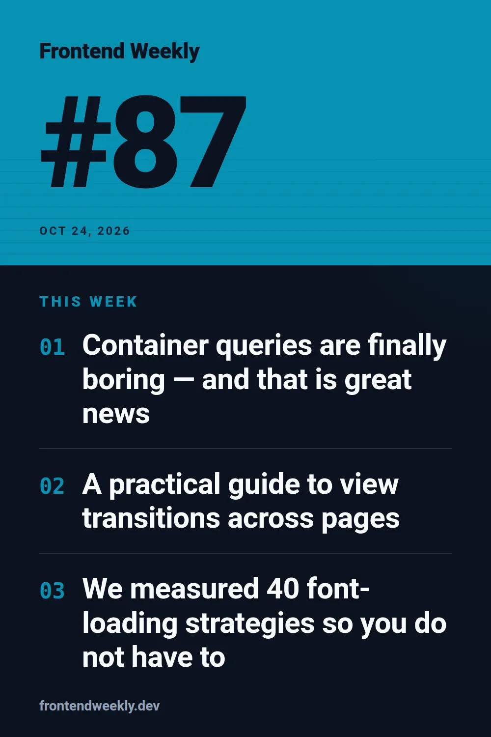 Weekly digest template at pinterest size (1000×1500)