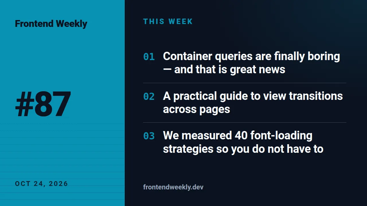 Weekly digest template at youtube size (1280×720)