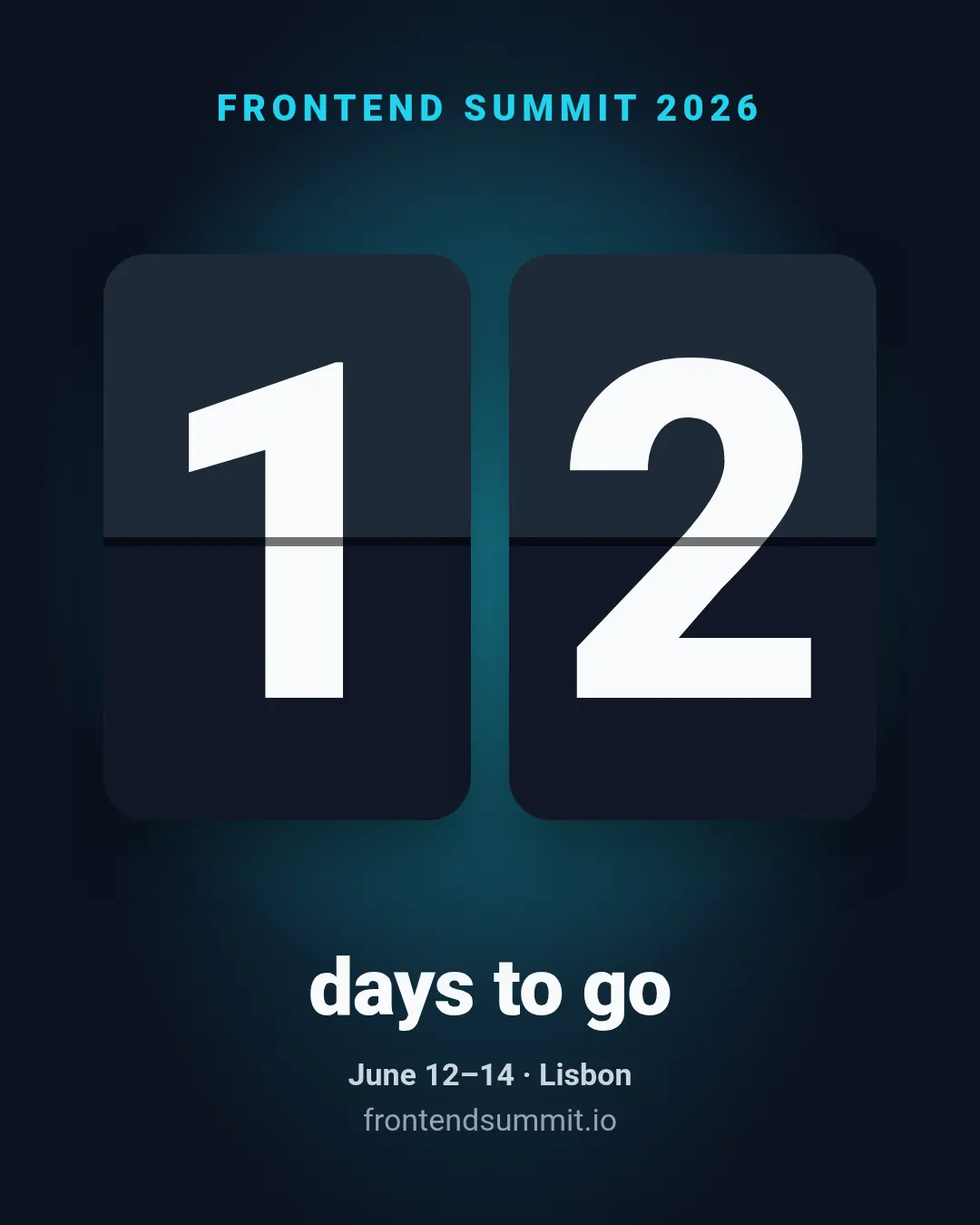 Animated countdown template at portrait size (1080×1350)