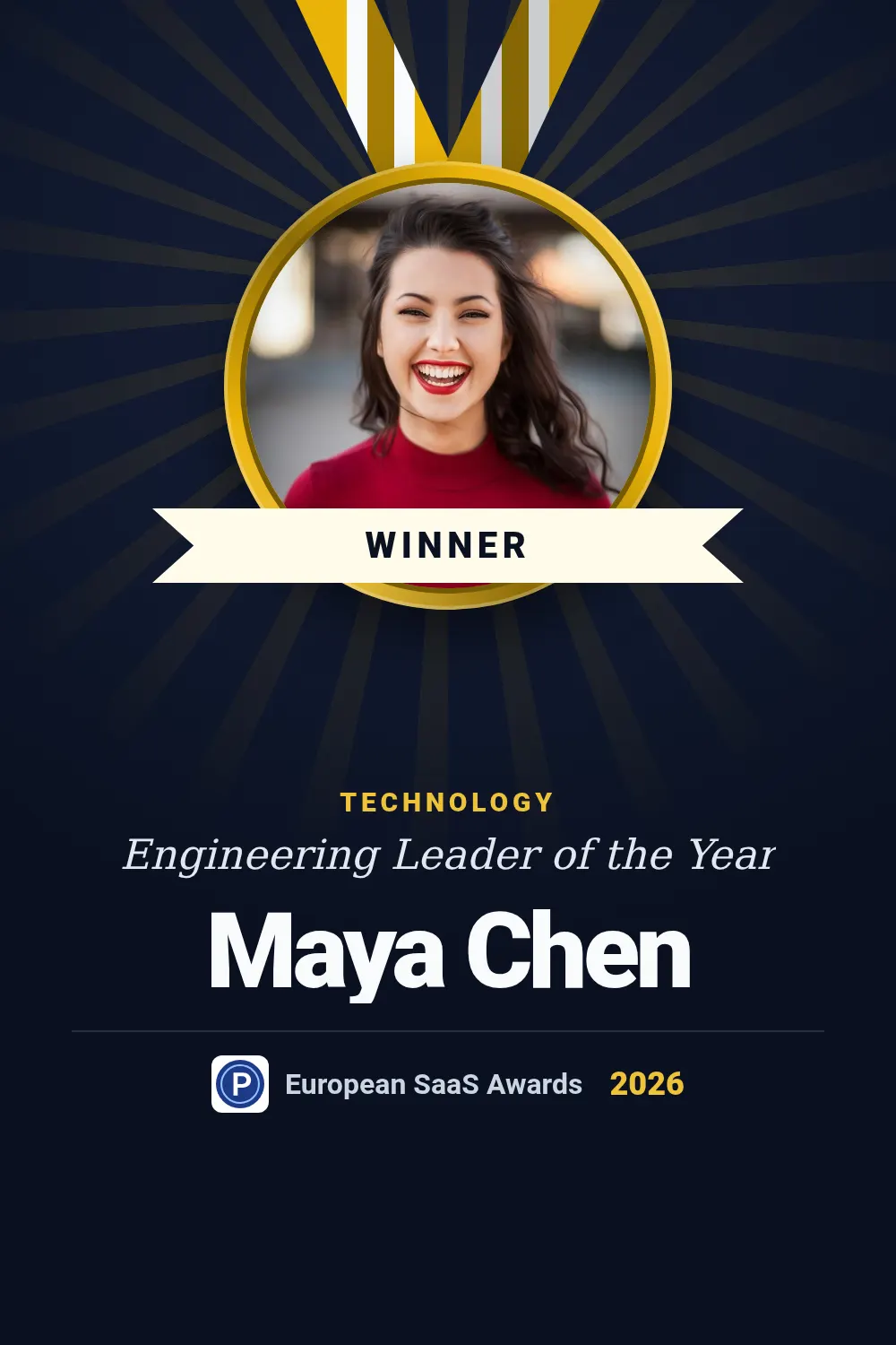 Award achievement template at pinterest size (1000×1500)