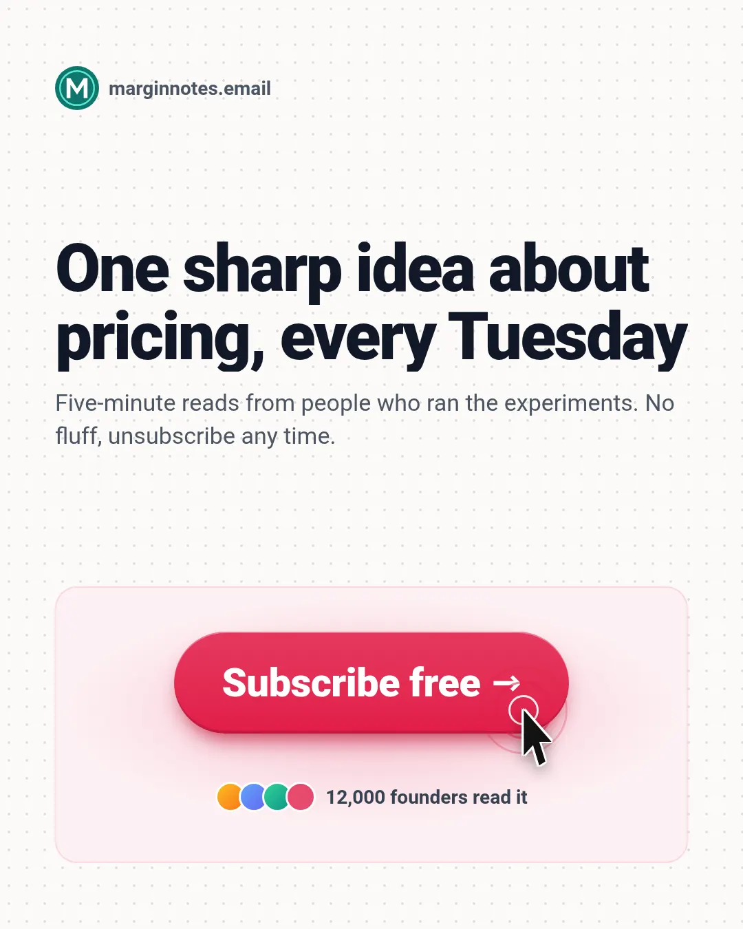 Call to action template at portrait size (1080×1350)