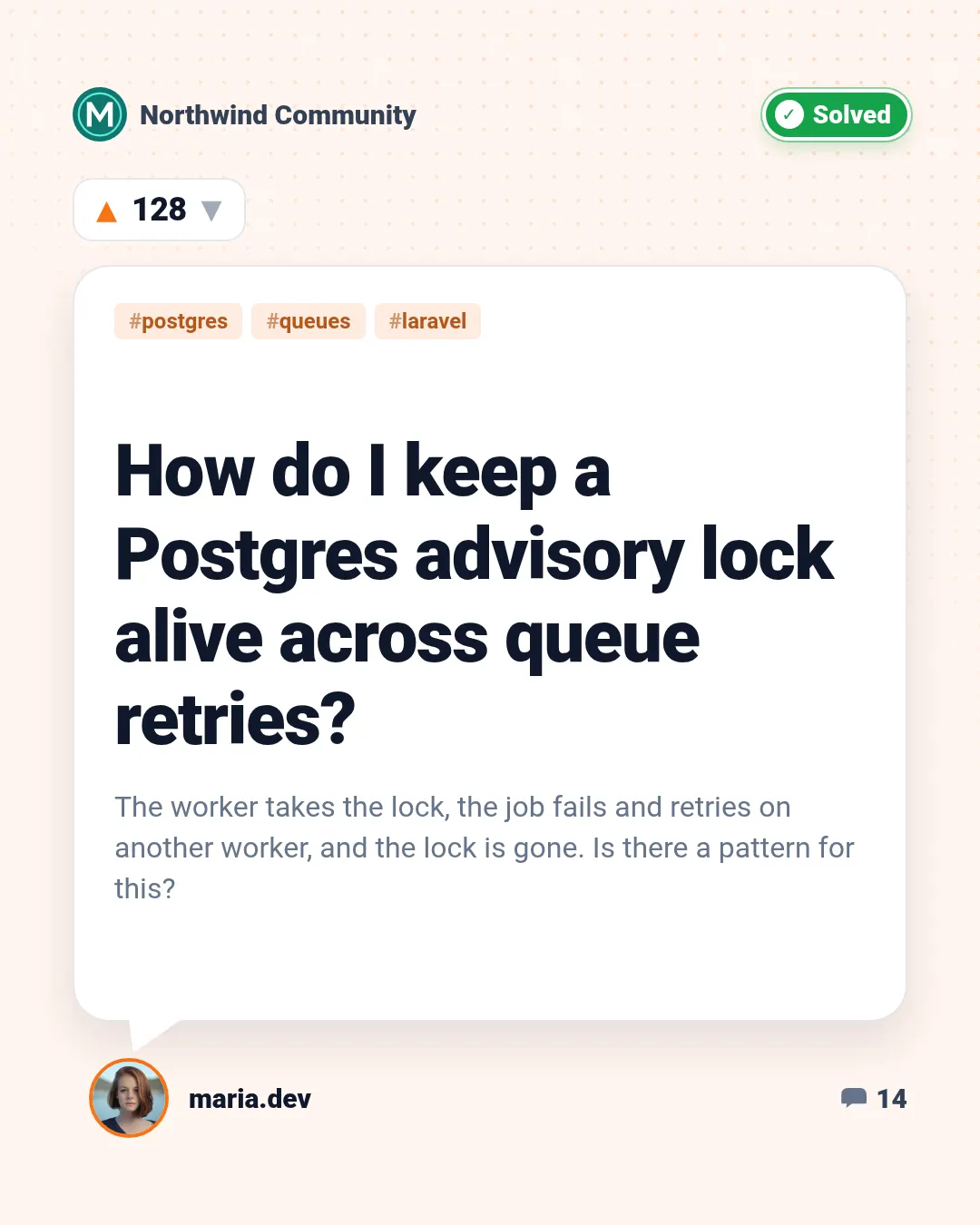 Forum thread template at portrait size (1080×1350)