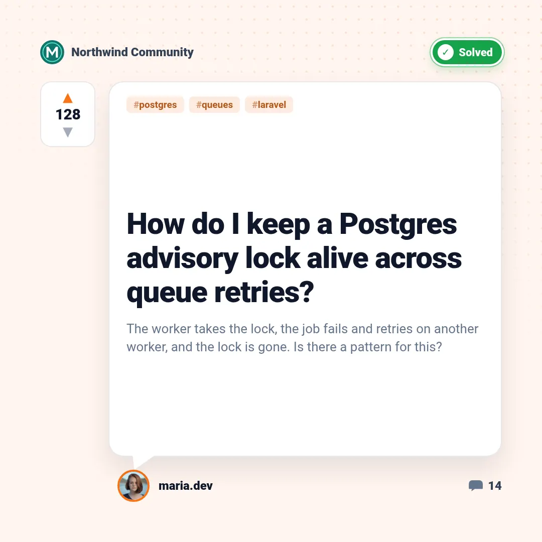 Forum thread template at square size (1080×1080)