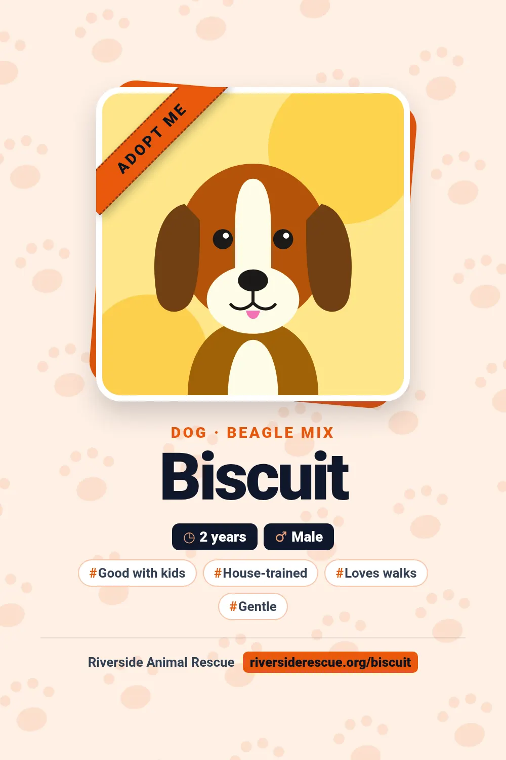 Szablon Adopcja zwierzaka w rozmiarze pinterest (1000×1500)