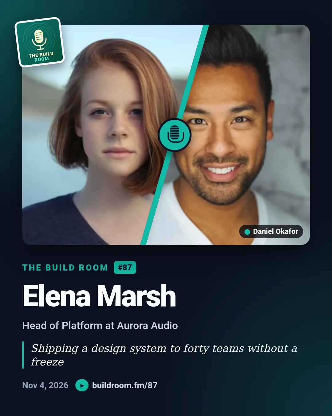 Podcast guest template at portrait size (1080×1350)