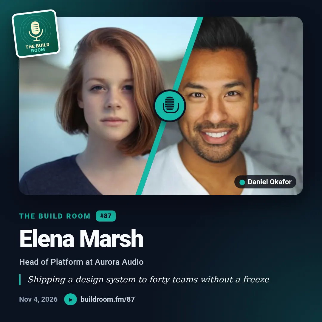 Podcast guest template at square size (1080×1080)