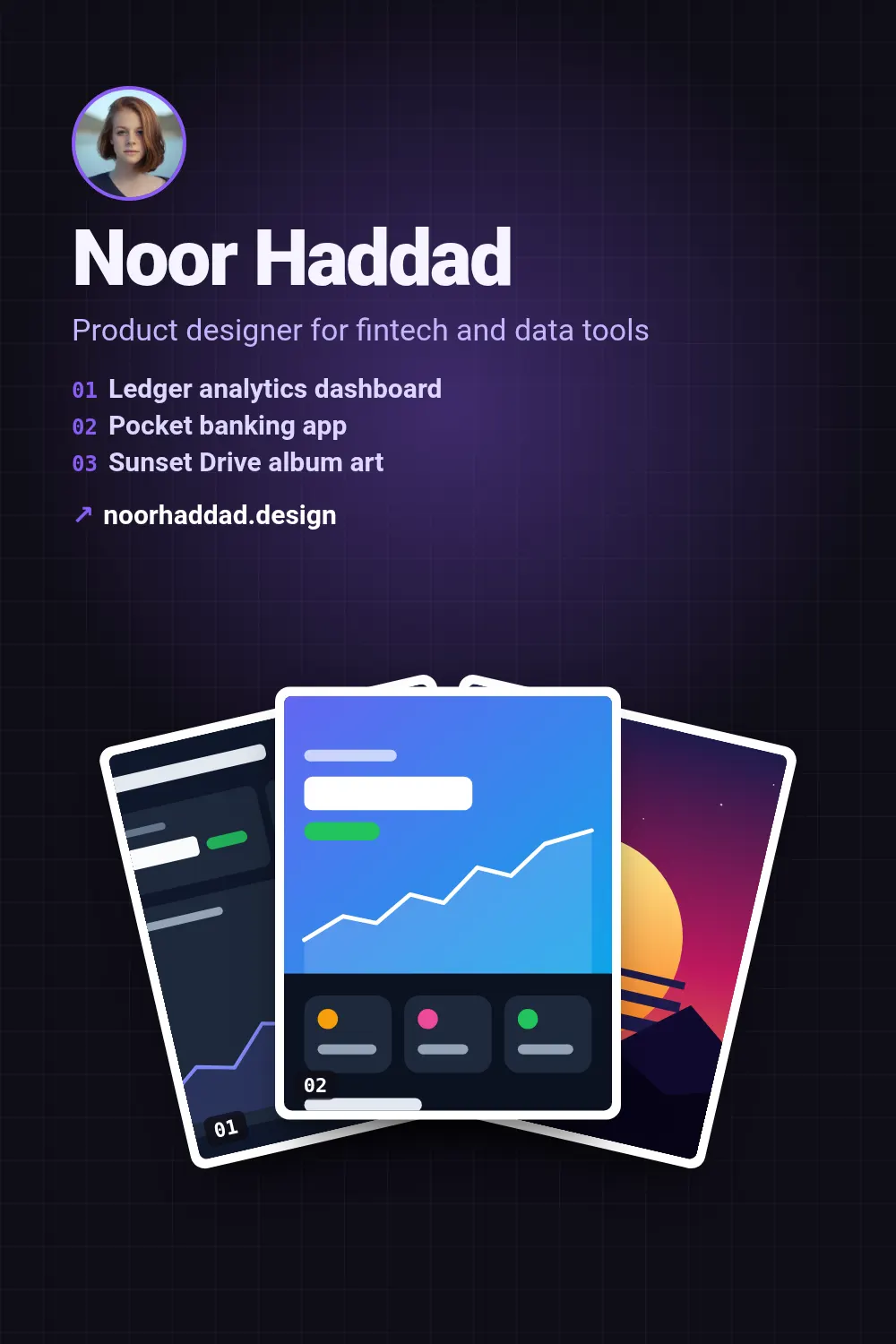 Szablon Portfolio z pracami w rozmiarze pinterest (1000×1500)