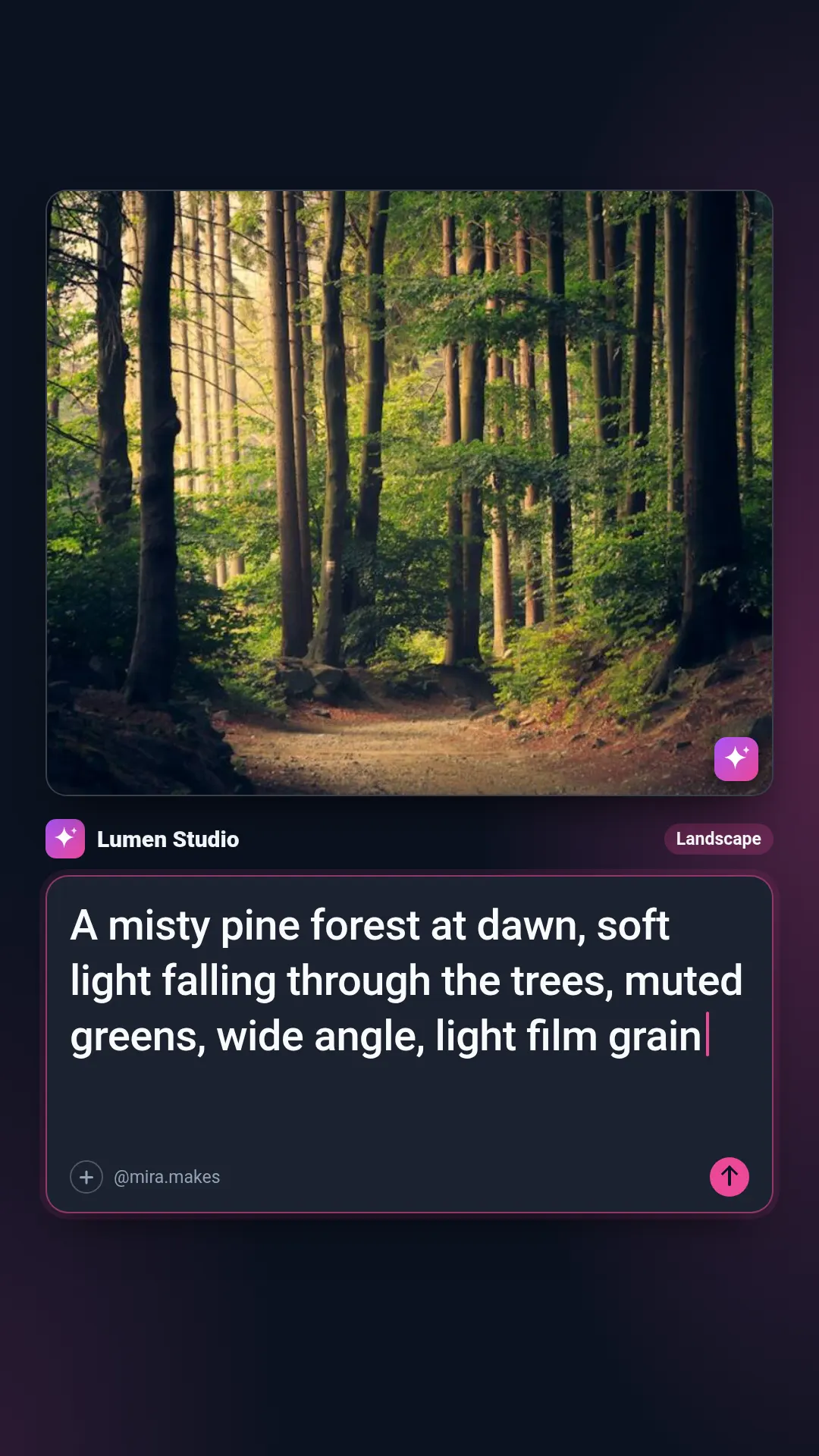 AI prompt card template at story size (1080×1920)