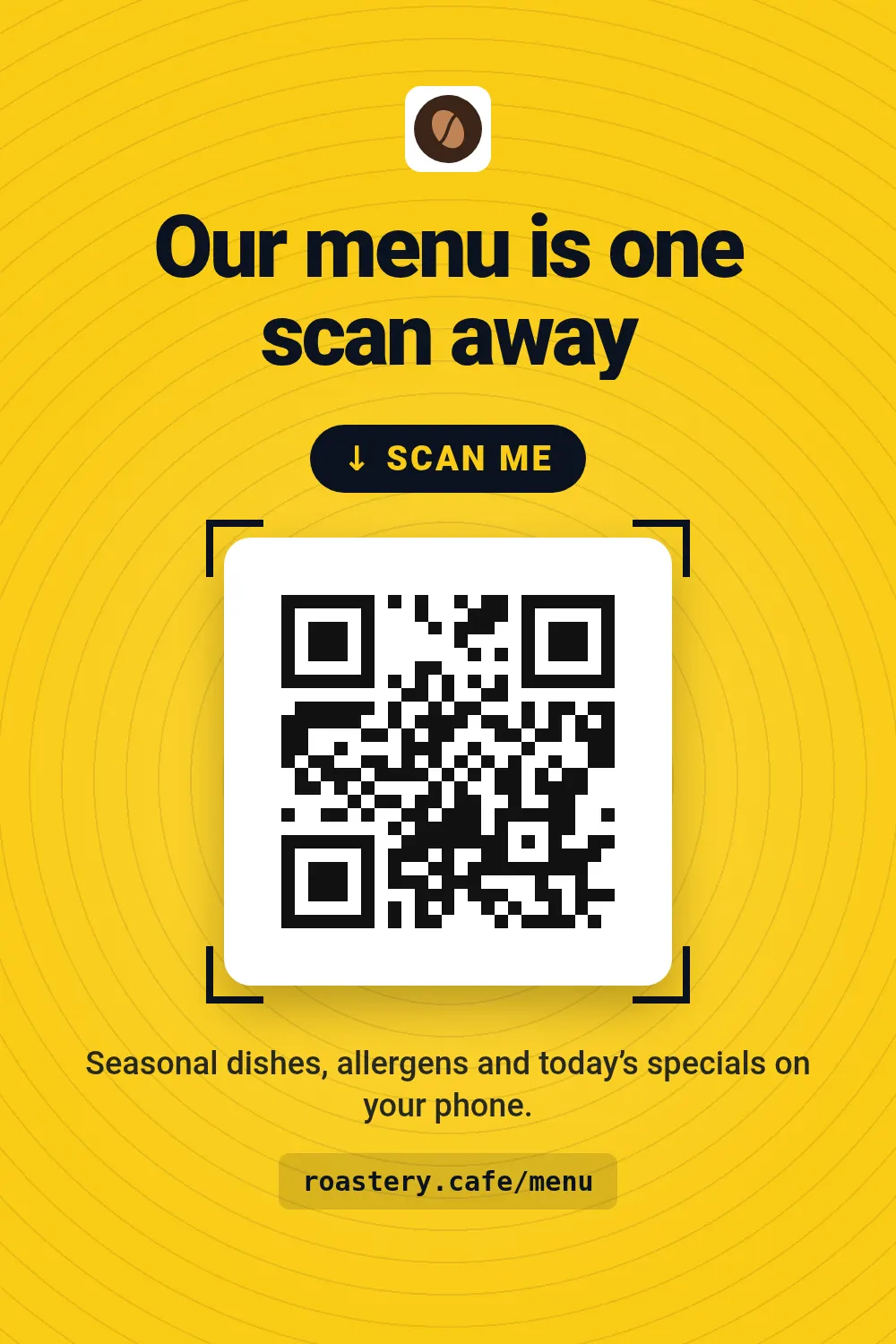 Szablon Karta z kodem QR w rozmiarze pinterest (1000×1500)