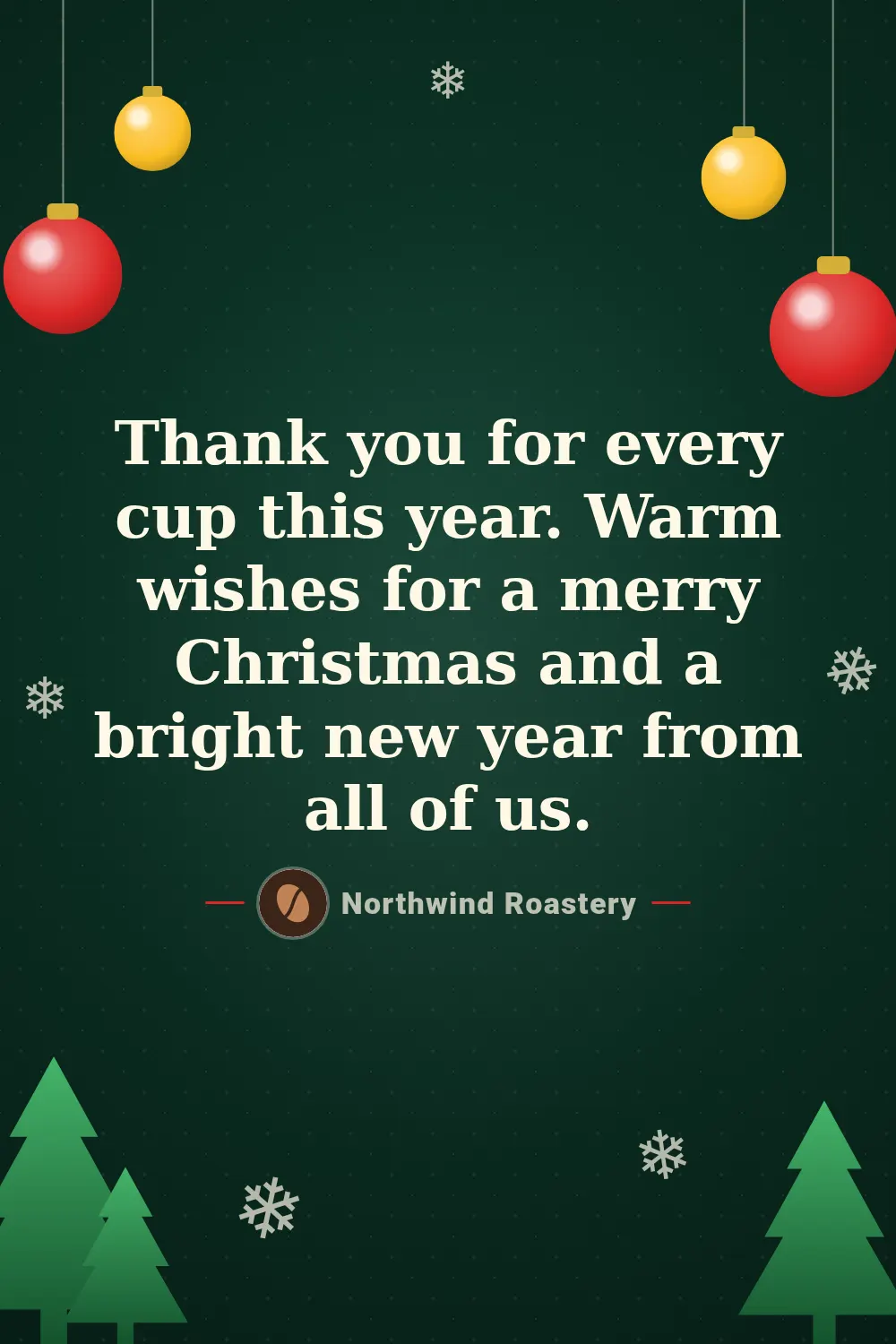 Seasonal greeting template at pinterest size (1000×1500)