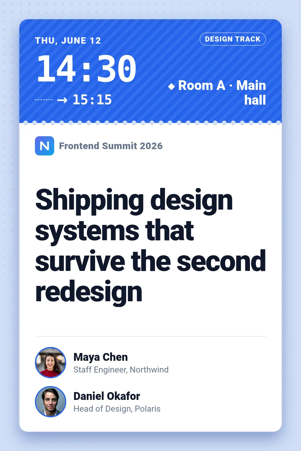 Session card template at pinterest size (1000×1500)