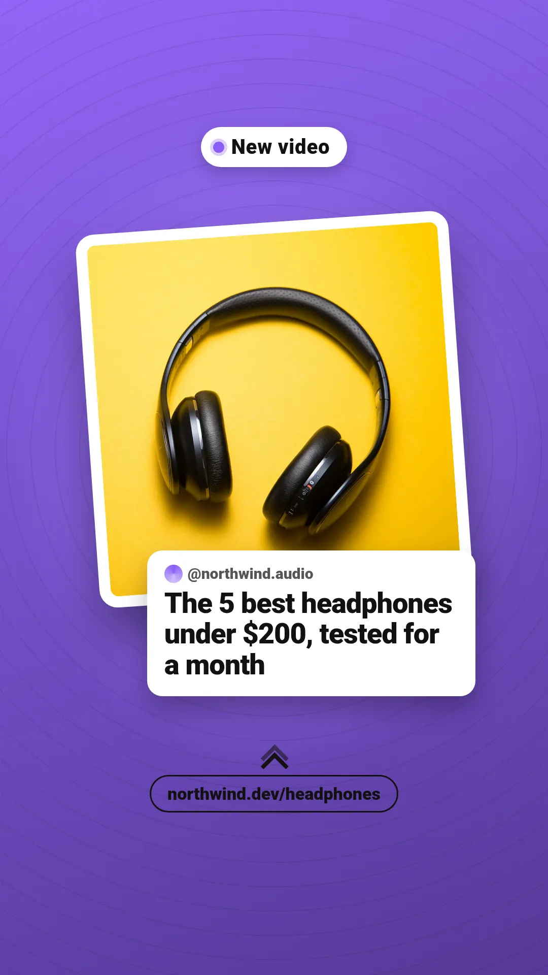 Story new post template at story size (1080×1920)