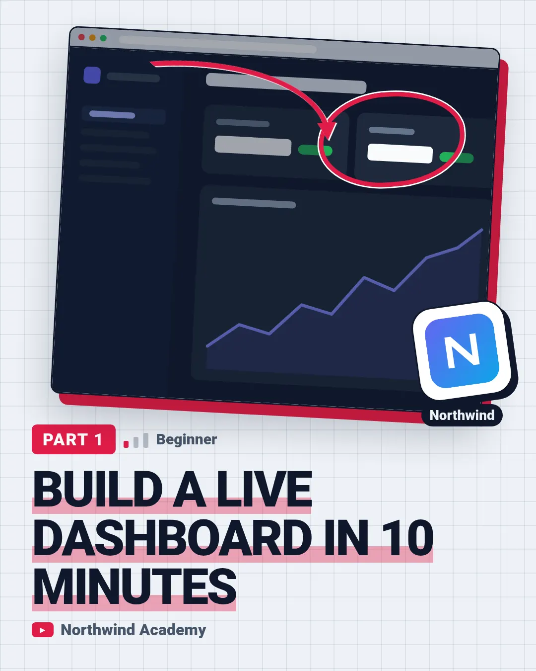 Tutorial thumbnail template at portrait size (1080×1350)