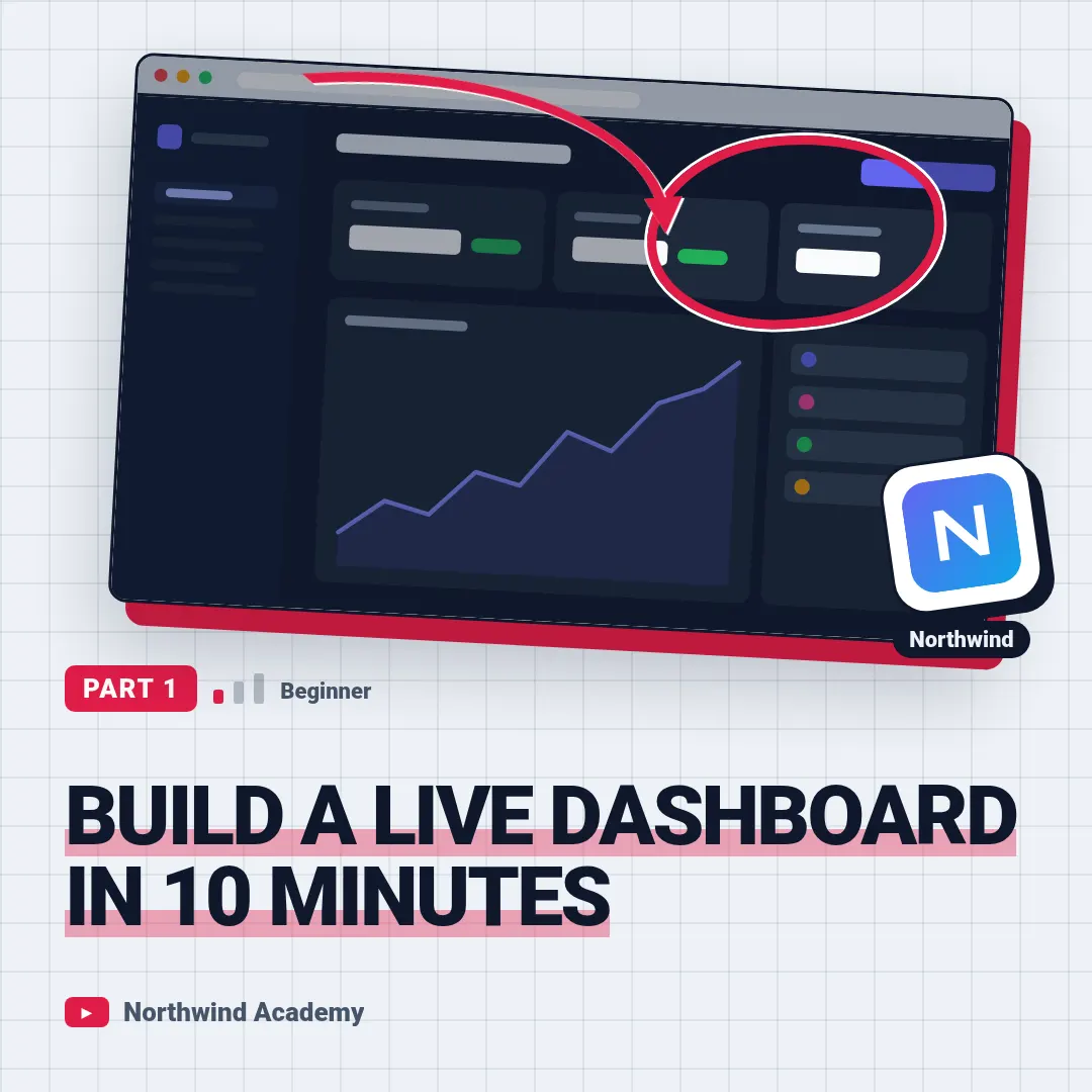 Tutorial thumbnail template at square size (1080×1080)