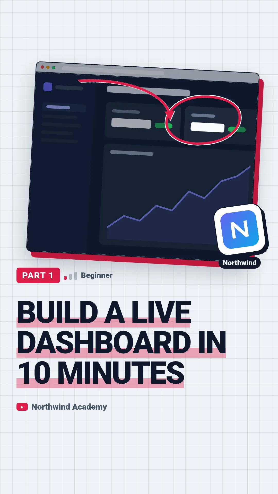 Tutorial thumbnail template at story size (1080×1920)